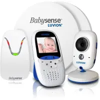 Luvion Easy Babyfoon met Camera + Babysense 7 Sensormatje - 5 Sterren Veiligheidsvoordeelbundel