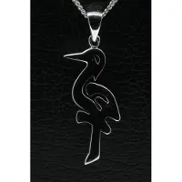 MOOYE ® - Collectie Zilveren Ooievaar en ADO en Den Haag ketting hanger - groot