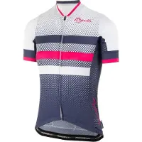 Rogelli Ds Wielershirt KM Dot- Blauw/Roze XS