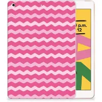 B2Ctelecom Apple iPad 10.2 | iPad 10.2 (2020) | 10.2 (2021) Hippe Hoes Waves Pink