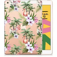 B2Ctelecom Apple iPad 10.2 | iPad 10.2 (2020) | 10.2 (2021) Back Case Flamingo Palms