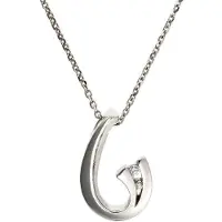 Orphelia Dames 925 Sterling Zilveren Hangertje met Ketting - Zilver ZH-4631