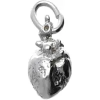MOOYE ® - Collectie Zilveren Hart anatomie kettinghanger