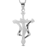 Montebello Ketting Schorpioen - 316L Staal - Horoscoop - 30x50mm - 60cm