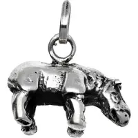 MOOYE ® - Collectie Zilveren Neushoorn kettinghanger