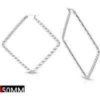 Montebello Oorbellen Patou Large - 316L Staal - Ribbel - ∅50mm