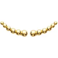 Montebello Oorbellen Chiva Gold - 925 Zilver Verguld - Pin - 4x20mm