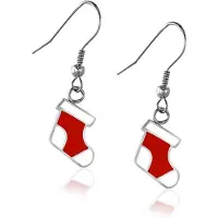 Montebello Oorbellen Christmas - 316L Staal - Epoxy - Kerst - 15x30mm