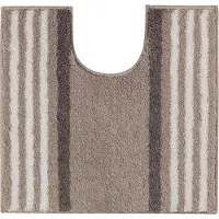 Casilin WC-mat Antislip Lima - 55x60cm - Met Uitsparing - Waterabsorberende Badmat - Wasbaar en Sneldrogend - Acryl - Bruin, Zand