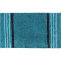 Casilin Badmat Antislip 70x120cm Lima - Waterabsorberende Badkamermat - Wasbaar en Sneldrogend - Voor Douche en Bad - Hoogpolig - Acryl - Rechthoek - Blauw, Aqua