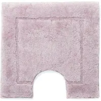 Casilin WC-mat Antislip Orlando - 59x59cm - Met Uitsparing - Vierkante Badmat - Waterabsorberend - Wasbaar en Sneldrogend - Acryl - Roze