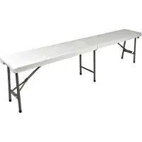 T4All Tuinbank - Inklapbare picknickbank - 180 cm - Wit