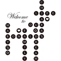 Walplus Home Decoratie Sticker - Persoonlijke Woord Puzzels