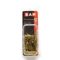 Sam Nagel platte kop Messing 2x30mm ca. 100 gr. 818006 Q4