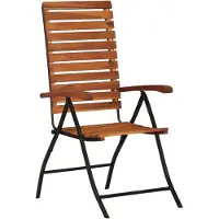 vidaXL 2 st Tuinstoelen verstelbaar massief acaciahout