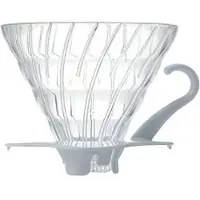 Hario V60-02 glazen druppelaar wit VDG-02W