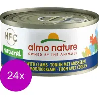 Almo Nature - Tonijn en Kokkels - Kattenvoer - 24 x 70 g