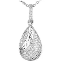 Montebello Ketting Pharus - 925 Zilver Gerhodineerd - 26x10mm - 45cm