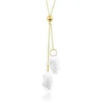 Montebello Ketting Bodyl White - 316L Staal PVD - 12x43mm - 43cm