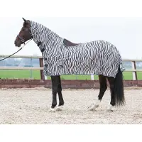 Harry's Horse Zebra Gray uitrij-vliegendeken Onderlengte: 175 cm