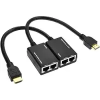 Coretek HDMI verlenger over 2 netwerkkabels - 30 meter (Full HD)