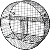 Loft42 Gaas Wandrek Rond Small Zwart 40x15