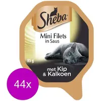 Sheba Alu Selection 85 g - Kattenvoer - 44 x Kip&Kalkoen