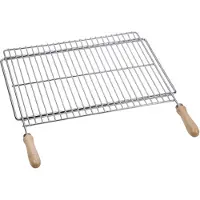 Sauvic Uitschuifbare Barbecuegrill Van Roestvrij Staal 70x40 Cm