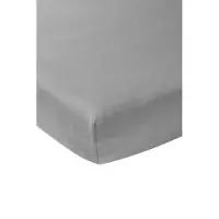 Meyco jersey eenpersoons hoeslaken - 90x200cm - grijs