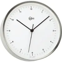 Barigo (analoog) - Klok - Rond - roestvrij staal/RVS - Ø16 cm - RVS