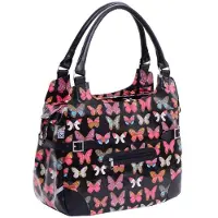 Willex Polykatoen Shopper Black Butterfl 13 liter Zwart