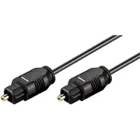 KASH S-Conn 69002-3.0 Toslink Digitale audio Aansluitkabel [1x Toslink-stekker (ODT) - 1x Toslink-stekker (ODT)] 3 m Zwart Vergulde steekcontacten