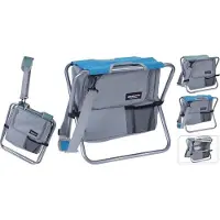 Redcliffs Visstoel - Vouwkruk met Koeltas - blauw