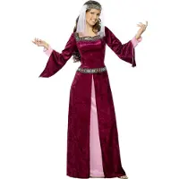 Vegaoo Middeleeuwse koningin kostuum voor vrouwen - Verkleedkleding - XL