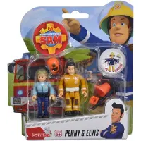 Simba Brandweerman Sam Speelfiguren - Elvis en Penny