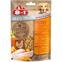 8In1 8x Meaty Treats Kip en Wortel 50 gr
