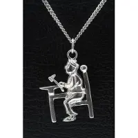 MOOYE ® - Collectie Zilveren Smid ketting hanger