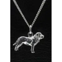MOOYE ® - Collectie Zilveren Fila Brasiliero ketting hanger - groot
