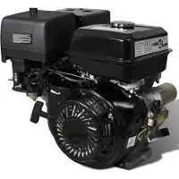 vidaXL Benzinemotor 15 pk 11 kW zwart