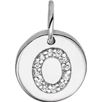 Trendjuwelier huiscollectie Bedel Letter O Zirkonia Zilver