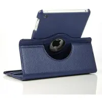 ABC-led iPad Draaibare Cover case DONKER BLAUW 360 beschemhoes
