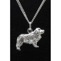 MOOYE ® - Collectie Zilveren Pyrense berghond ketting hanger - groot