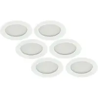 Groenovatie LED Inbouwspot 5W, Wit, Rond, Waterdicht IP65, 6-Pack