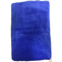 S & LT Velours Strandlaken Kobaltblauw 100x200 cm. - 100% Katoen - 400 gr/m2