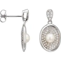 Orphelia Dames 925 Sterling Zilveren Oorbellen – Zilver ZO-5969