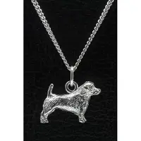 MOOYE ® - Collectie Zilveren Glen of imaal terrier ketting hanger - groot