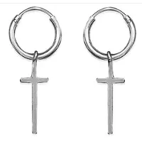 Montebello Oorbellen Kruisje OL - 925 Zilver - Kruisje - ∅10mm