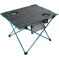 Highlander campingtafel Minus One 50 x 66 cm polyester blauw/grijs
