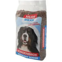 Huismerk Hondenbrok Krokant Senior hondenvoer 2 x 10 kg