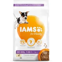IAMS 3x Dog Puppy - Junior Small - Medium Kip 3 kg